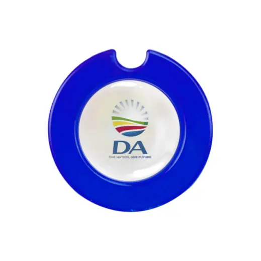 Round License Disc With Domed Sticker - Royal Blue